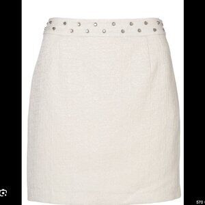 Vero Moda Jacquard Mini Skirt With Studs